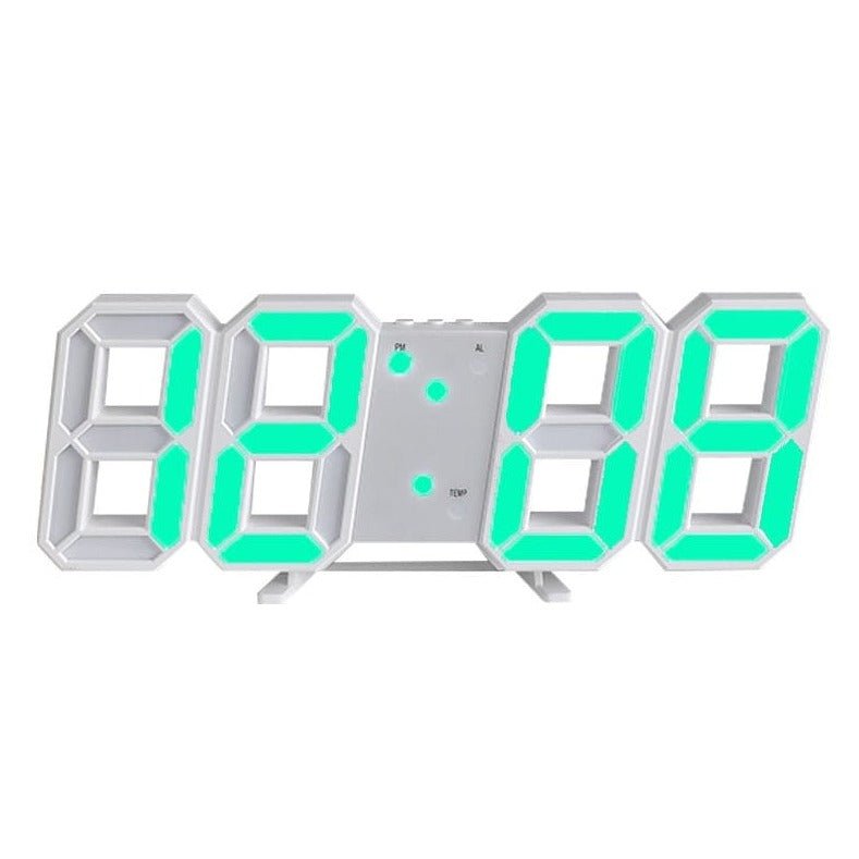 Avtoit | Digital 3D LED Wall Clock – Modern Design with Dimming Function and Optimal Visibility