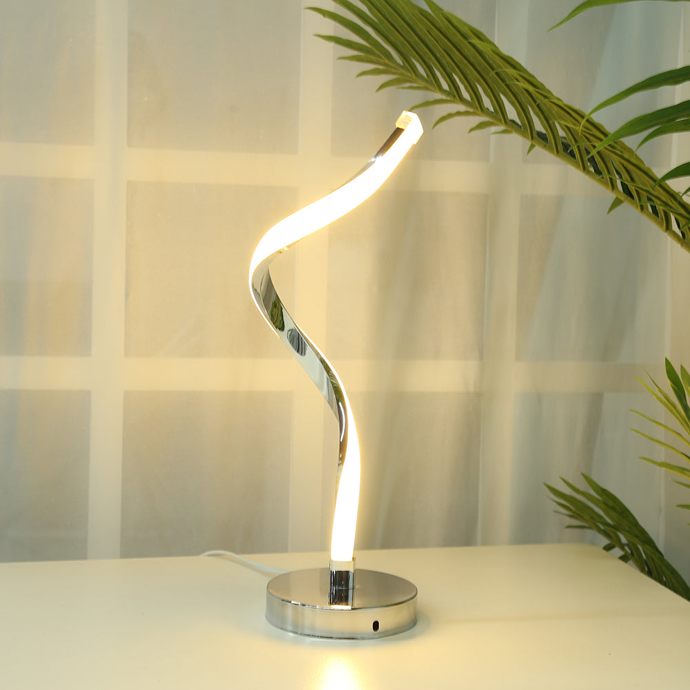 Avtoit | SpiralGlow – LED Desk Lamp with Spiral Design for Bedroom