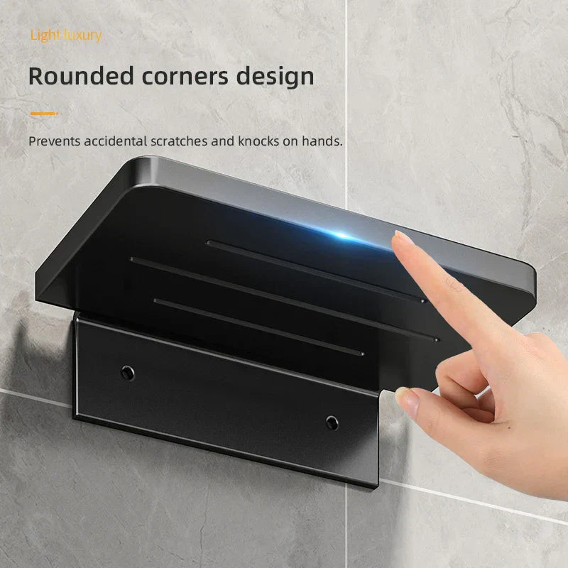 Avtoit | Showeriva Shower Shelf | With Phone Holder | Self-Adhesive | For Bathroom & Shower