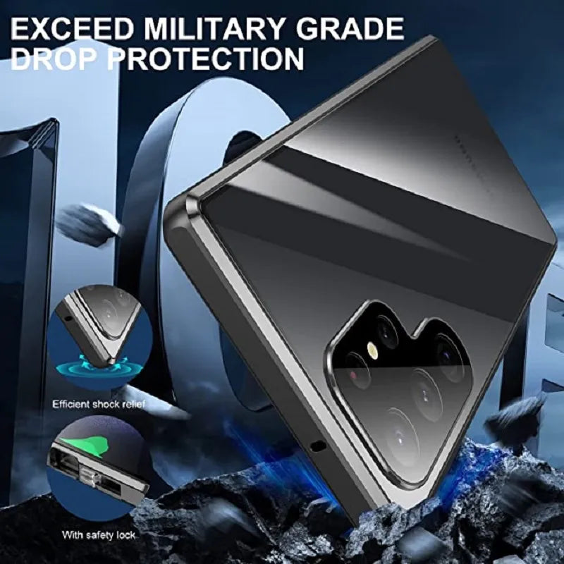 Avtoit | Metal Aluminum Alloy 360 Case with Safety Closure for Samsung Galaxy S24-S23 Series
