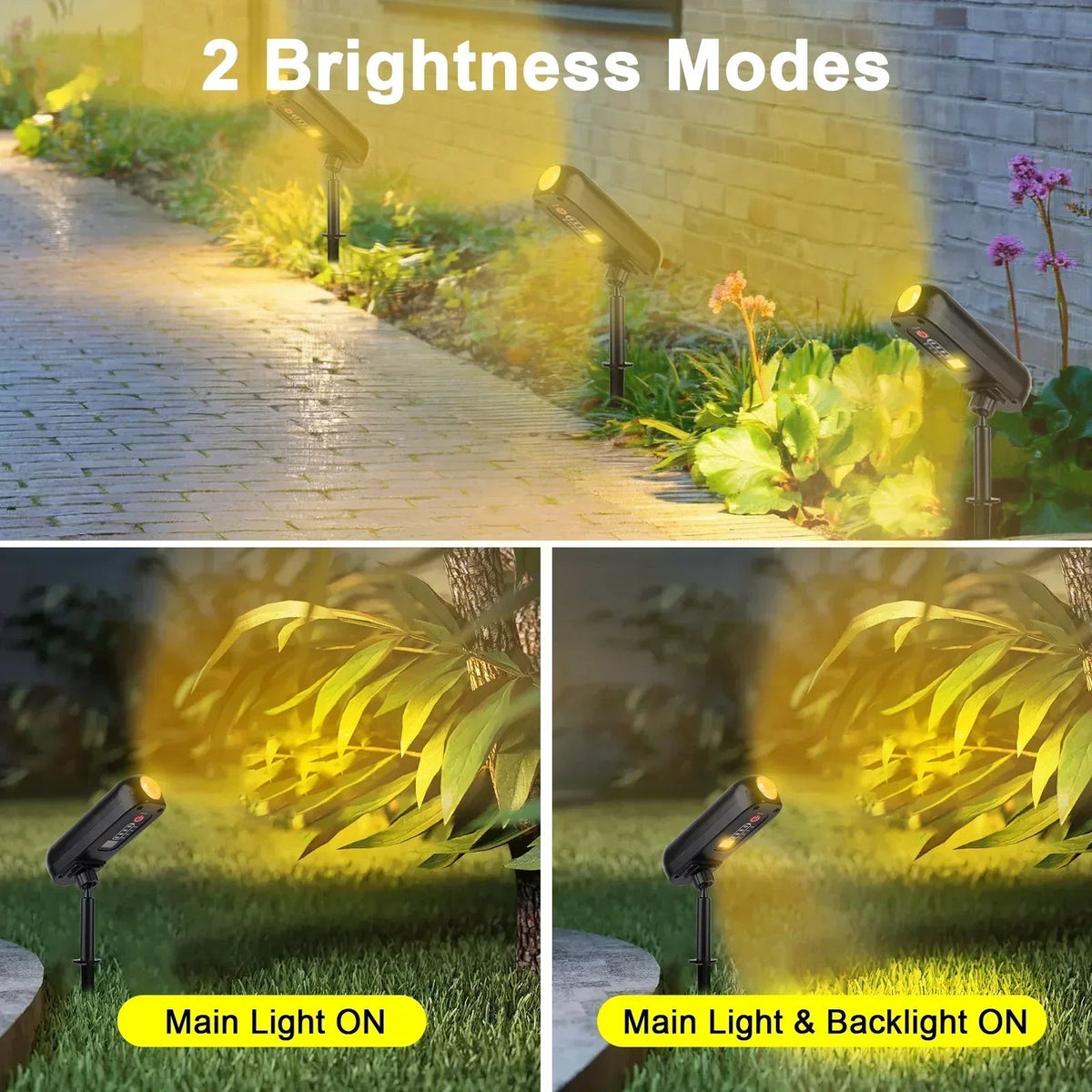 Avtoit | LumoGlow | LED Solar Spotlight | 2-in-1 Light Mode | IP65 Waterproof