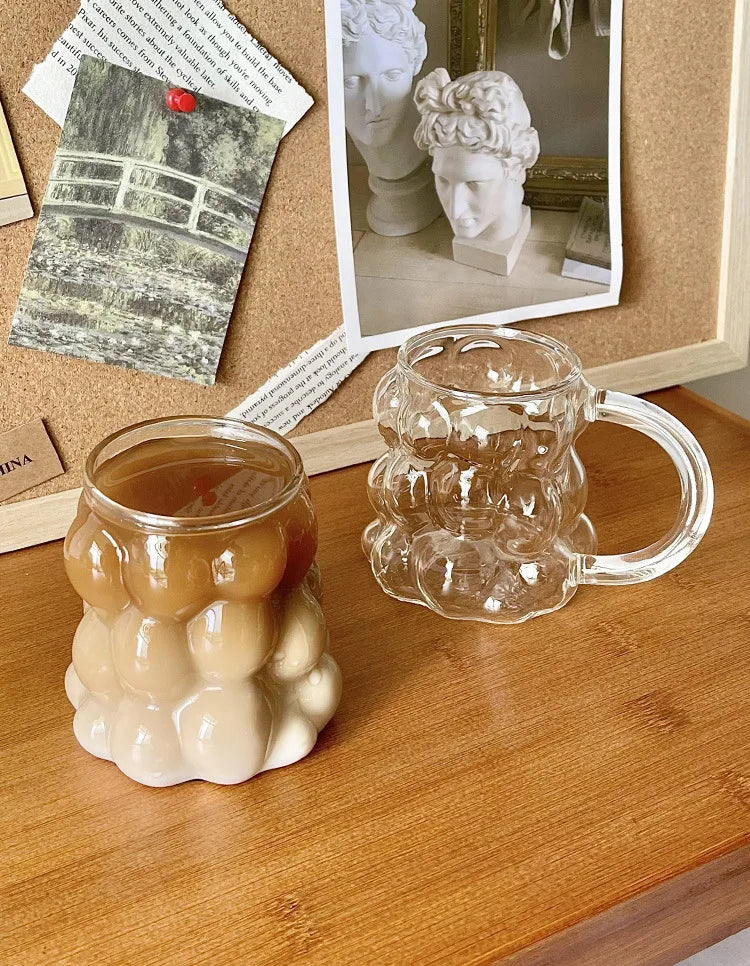 Avtoit | Sleek Glass Irregular Bubble Mug
