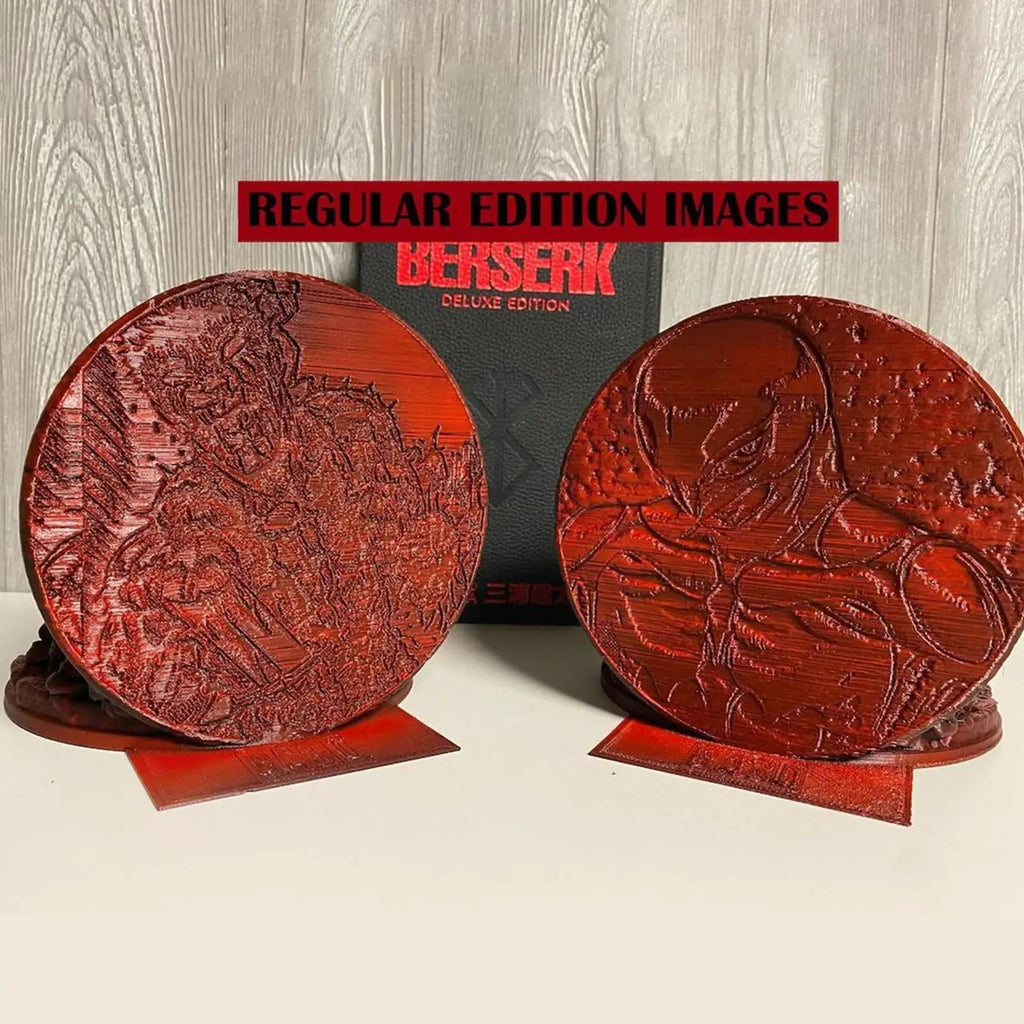 Avtoit | Berserk Bookends Angry Bookends Dragon Hunter Resin Craft Study Art Decorative Ornament Home Desk Bookshelf T4z7