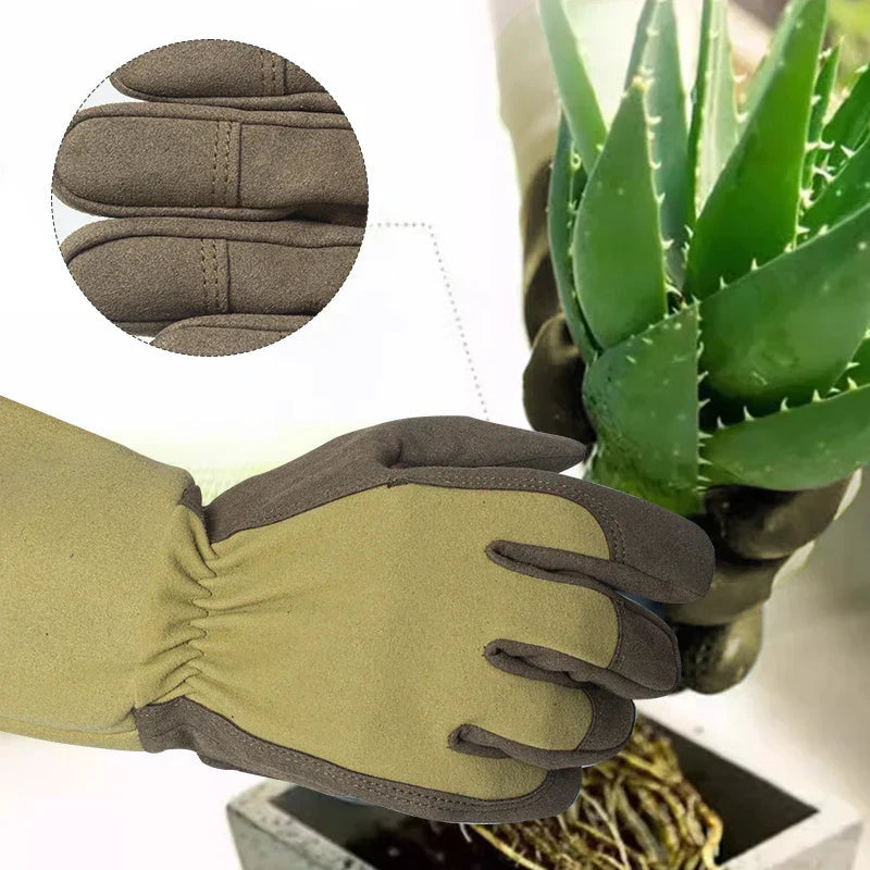 Avtoit | GardenGuard Thorn Gloves | Breathable & Durable Microfiber Leather | For Female Gardeners