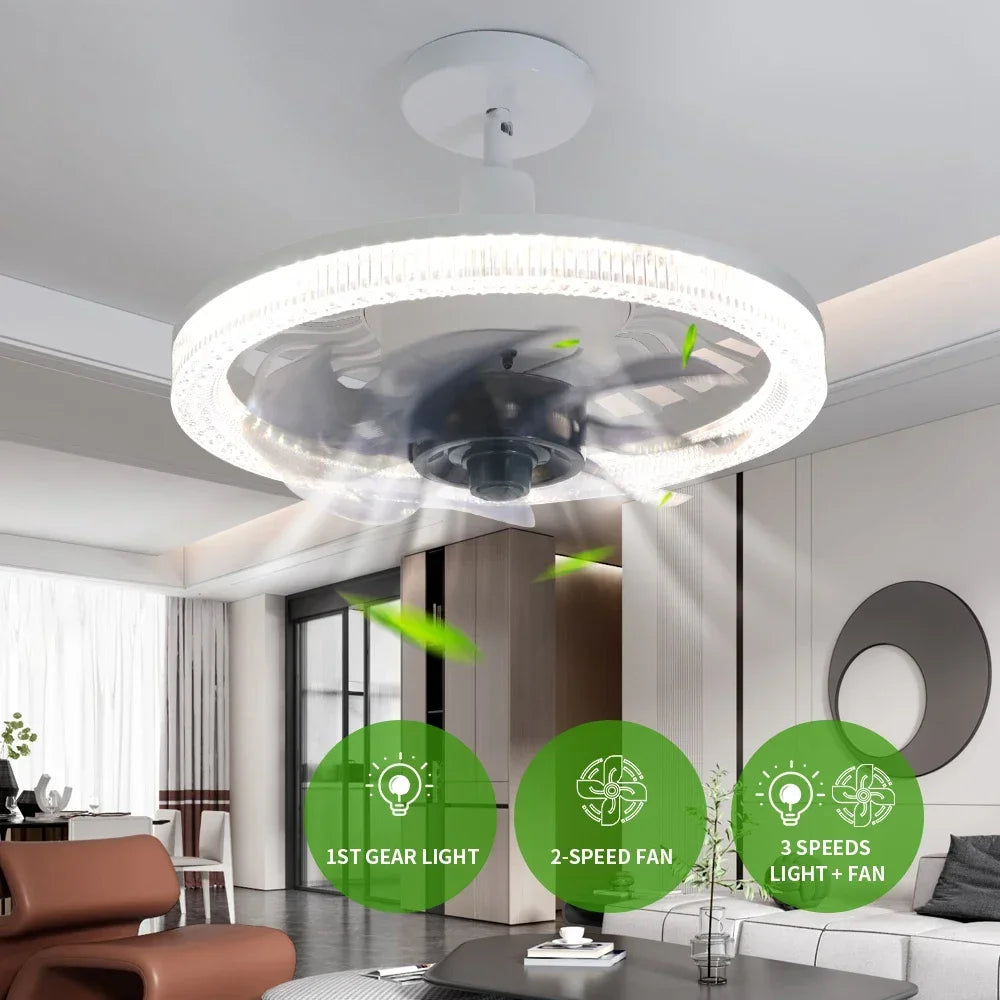 Avtoit | 3in1 Remote Control Noise-Free Noise Elegant Fan Lamp