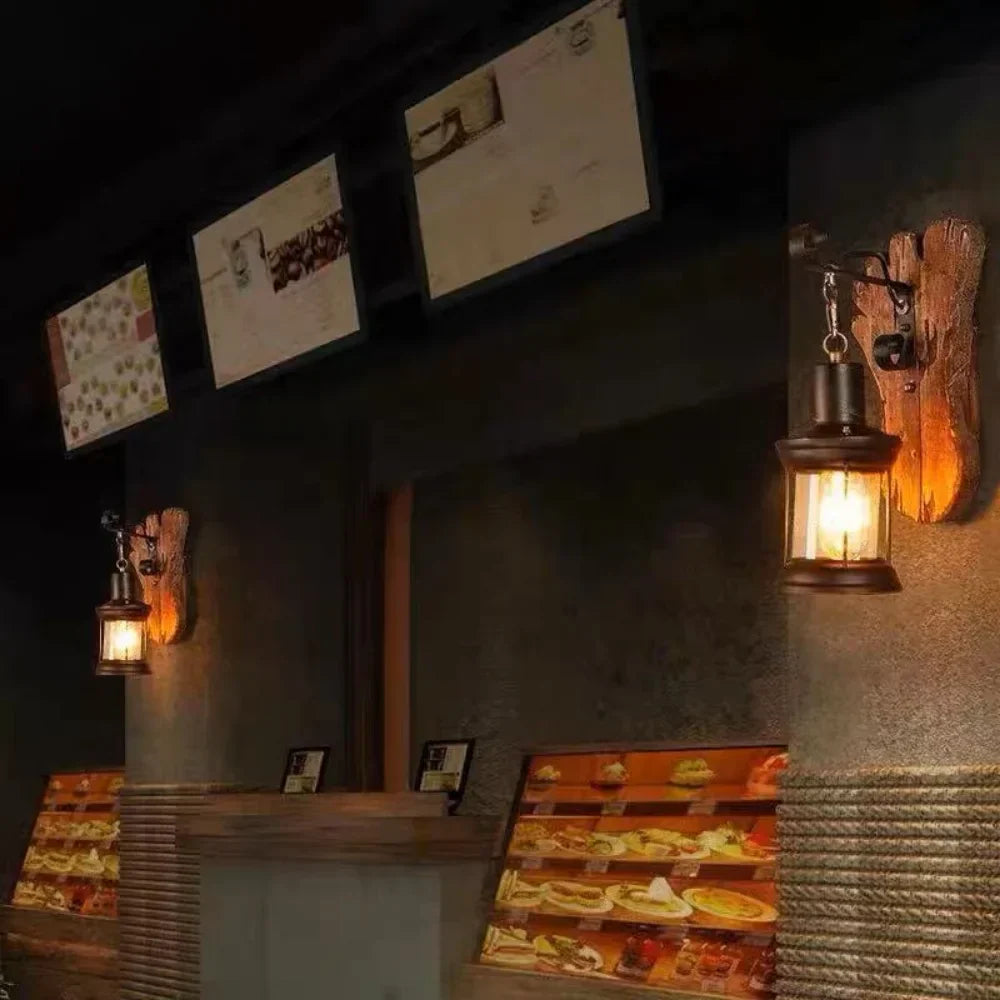 Avtoit | Retro Lantern Lamp Industrial Lantern Wall Light