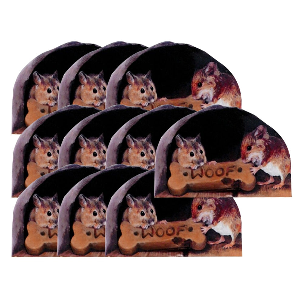 Avtoit | 3D Mouse Hole Funny Wall Stickers