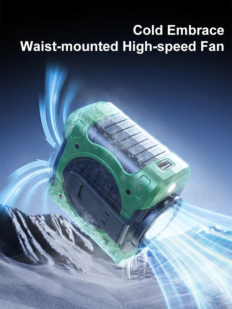 Avtoit | 8000mAh Waist Clip Fan with Refrigeration & 199 Speed Settings – ChillMate
