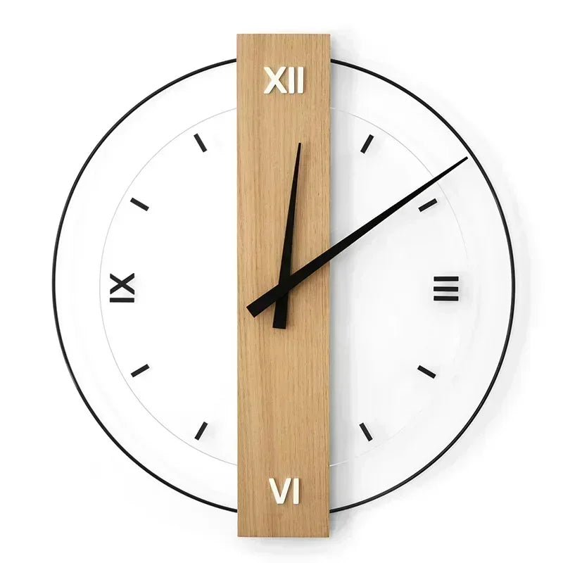 Avtoit | SilentOak – Minimalist Wooden Wall Clock with Silent Movement