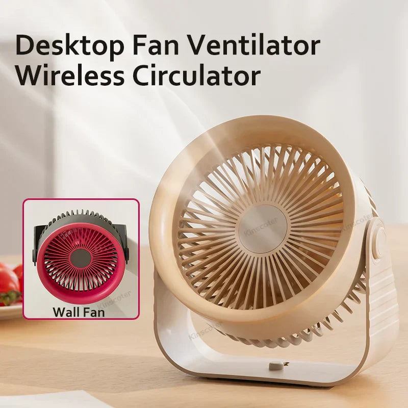 Avtoit | Brisano Mini Fan | 3600 mAh Battery | 4 Levels & USB | Compact & BPA-free