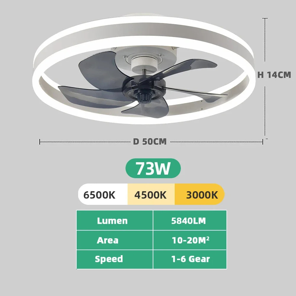 Avtoit | Aura Silent LED Ceiling Fan Lamp