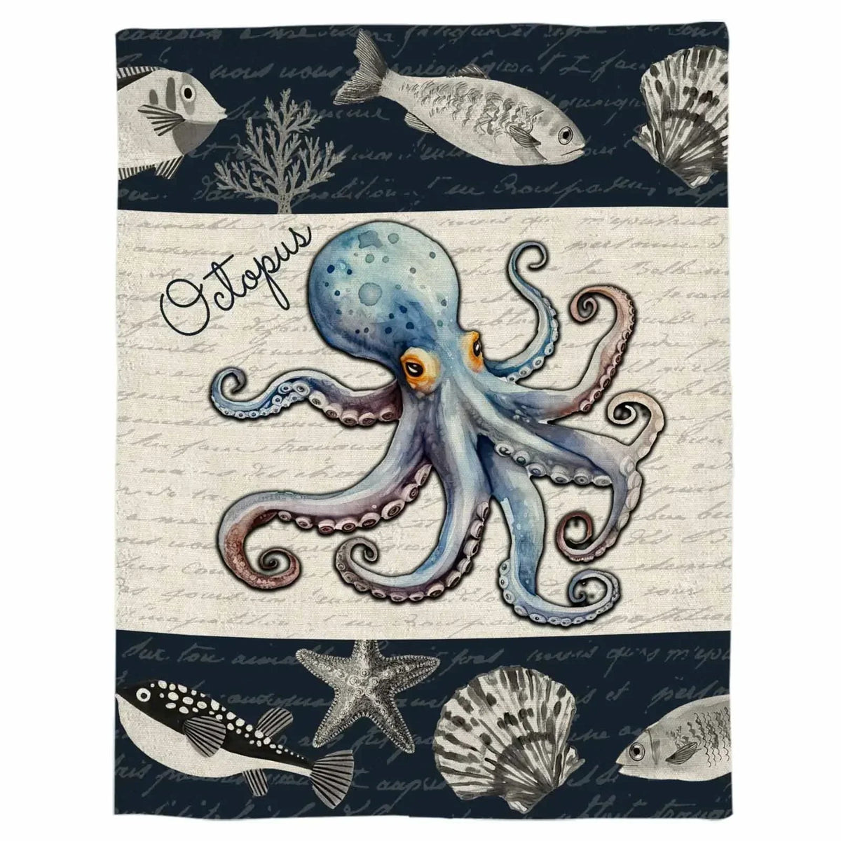 Avtoit | Octopus Shell Starfish Throw Blanket