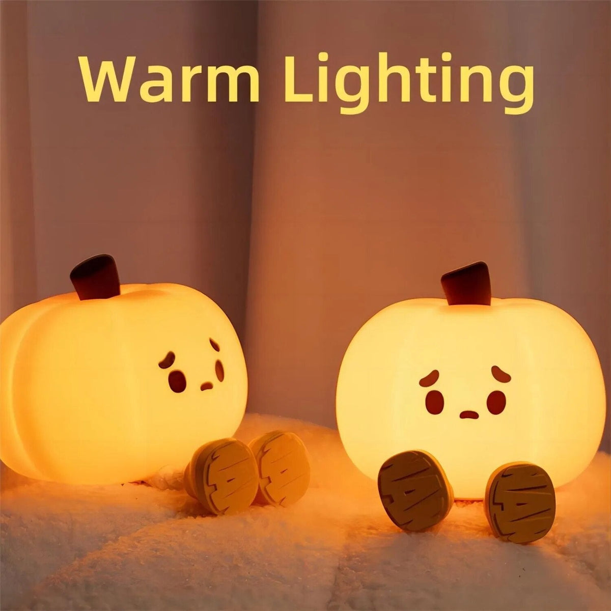 Avtoit | Sad Pumpkin Touch Sensor Lamp Decor