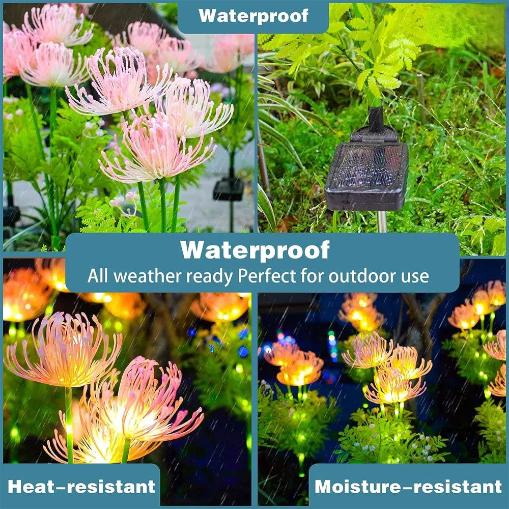 Avtoit | Soft Pink Glow Solar LED Flower Garden Light