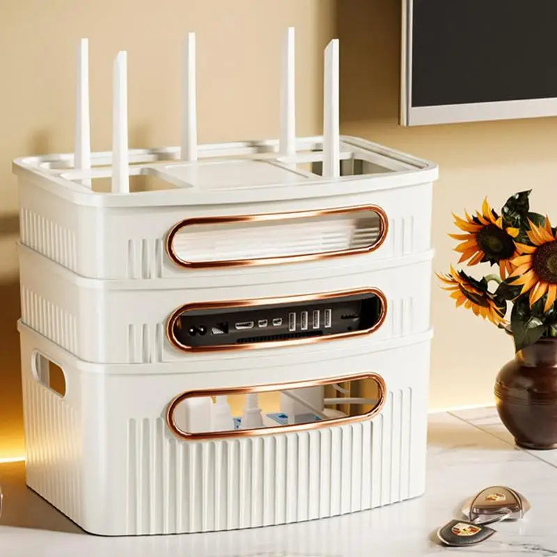 Avtoit | Dustproof Decorative Router Storage Box Organizer