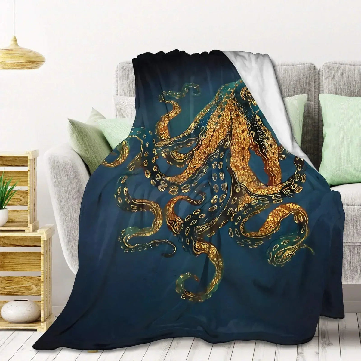 Avtoit | Sea Life Ocean Throw Octopus Blanket