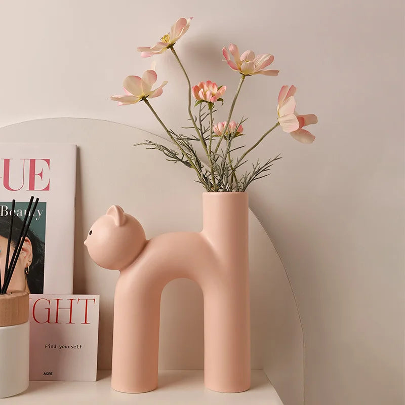 Avtoit | Mini Cat Elegant Minimal H-shaped Flower Vase