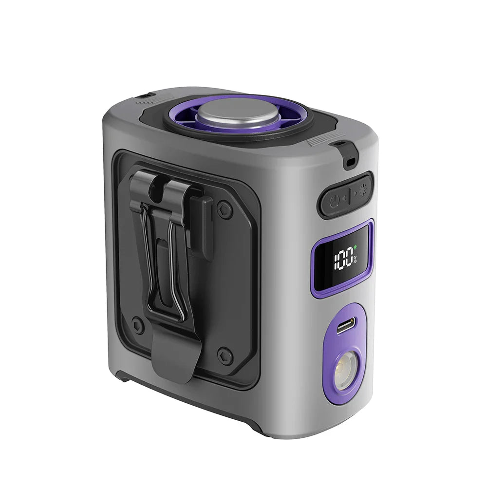 Avtoit | 8000mAh Portable Cooling Waist Fan with Power Bank & LED Light – FrostBreeze