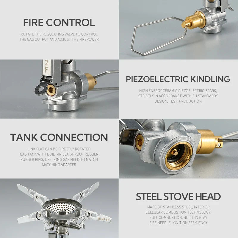 Avtoit | Mini Portable Camping Gas Stove with Adjustable Flame – Solen