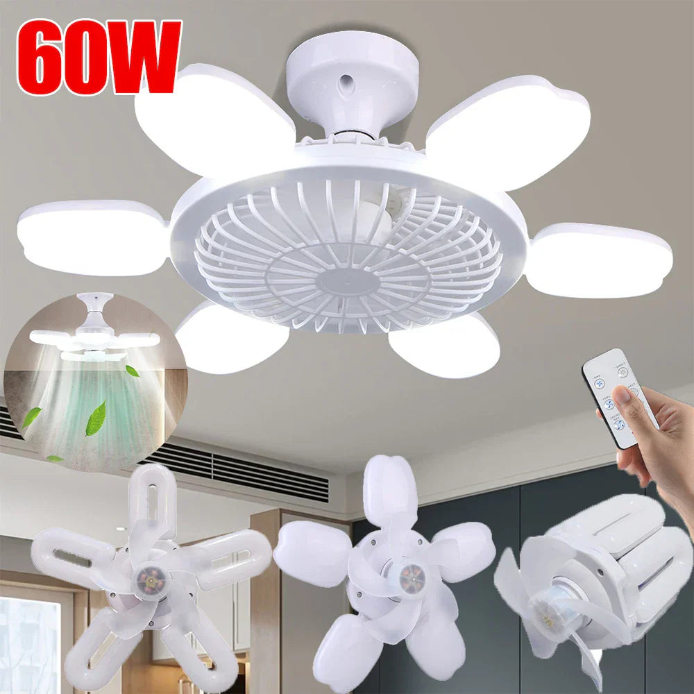 Avtoit | Silent Adjustable Remote Control Ceiling Foldable Fan Lamp