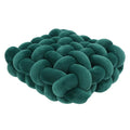 Avtoit | Living Room Soft Plush Knot Pillow Sofa Pillow Solid Color Square Handwoven Home Throw Pillow Square Woven Seat Cushion Pillow