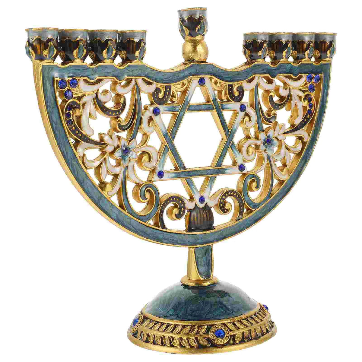 Avtoit | Auriona Menorah Candle Holder | Chanukah Candelabrum & Table Decoration | Wedding & Holiday Decoration | Luxurious Elegance