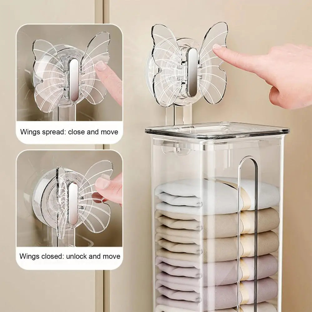 Avtoit | Transparent Multifunctional Wall-Mounted Sock Organizer