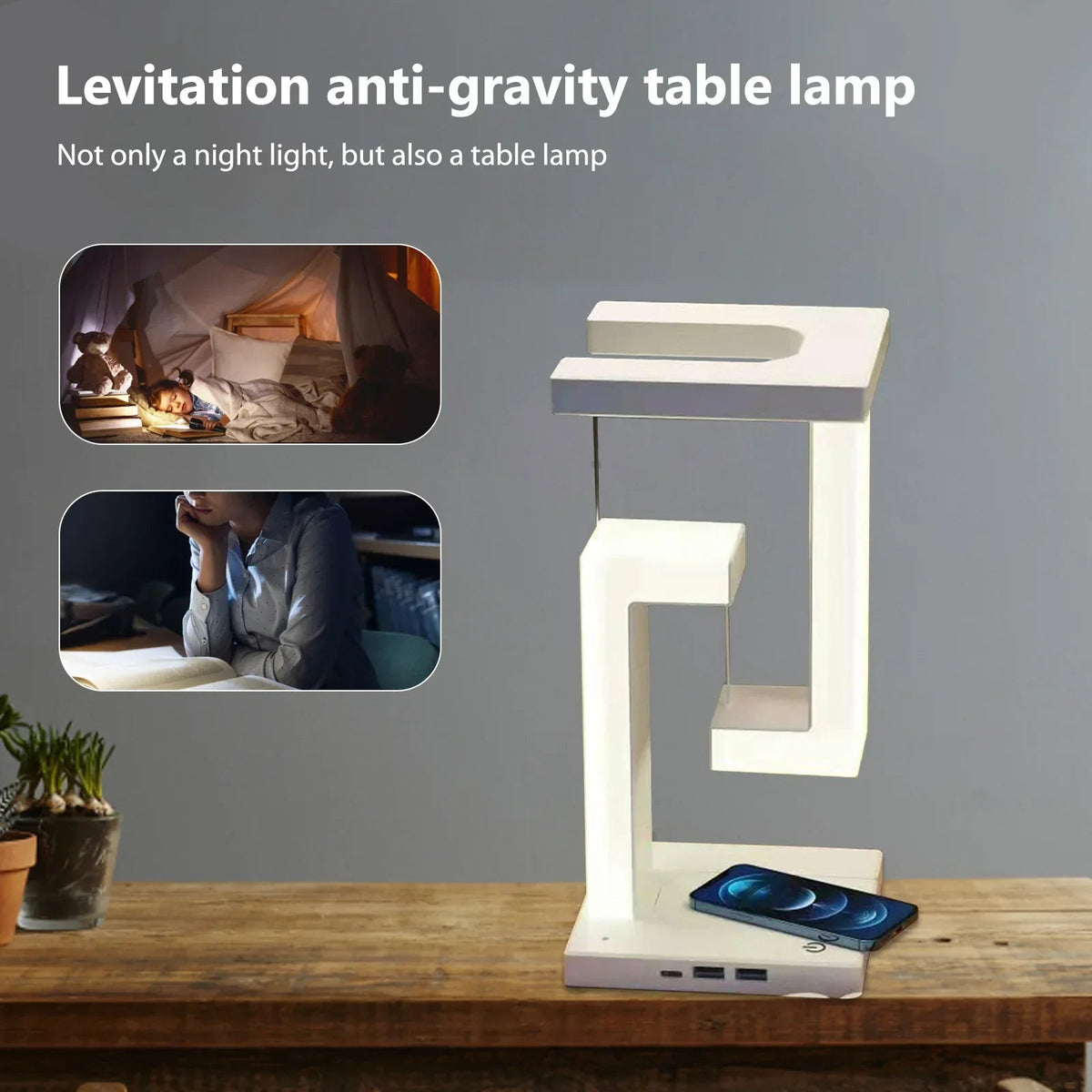 Avtoit | Anti Gravity Orbit Wireless Charging Night Lamp