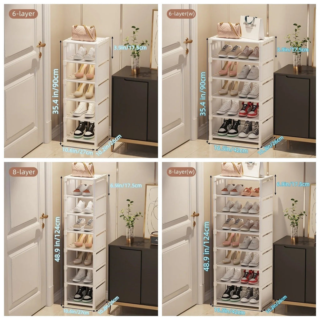 Avtoit | Space-Saving Metal Frame Shoe Rack with 6/8 Layers – Liora