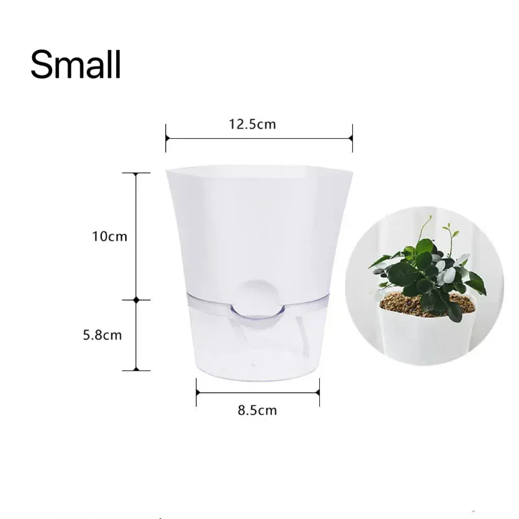 Avtoit | Plantilo Self-watering Flower Pot | Transparent | Automatic Water Supply | For Houseplants