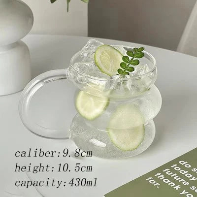 Avtoit | Sleek Glass Irregular Bubble Mug