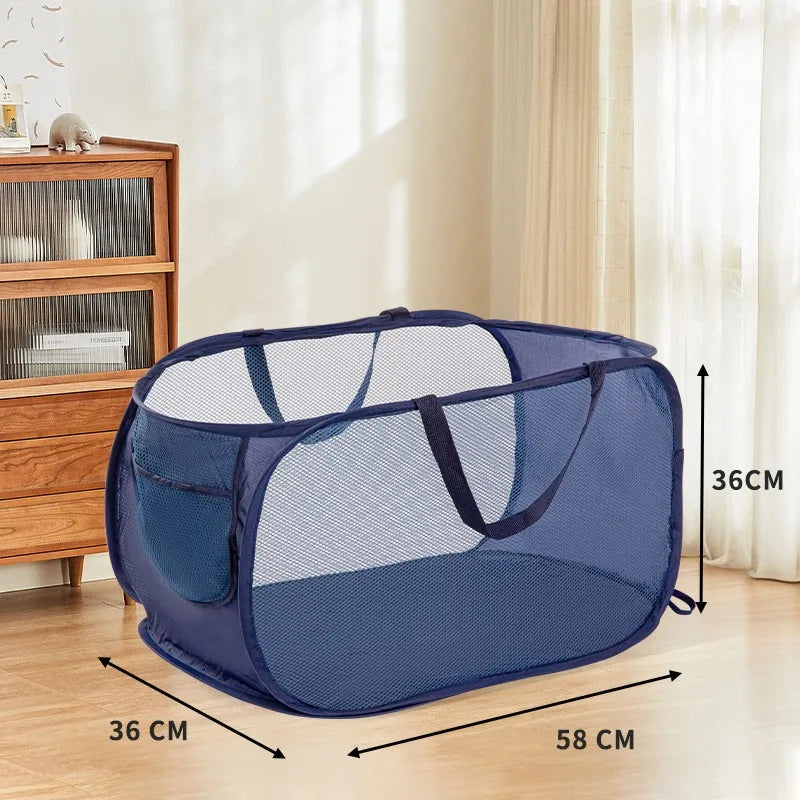 Avtoit | Foldixa Laundry Basket | Pop-Up Design & Foldable | With Side Pocket | Single or Double Variant