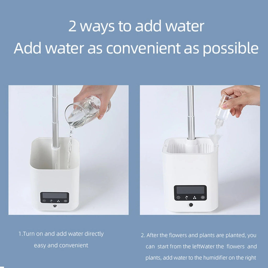 Avtoit | Multifunctional smart hydroponic plant pot with calendar, diffuser and desk lamp