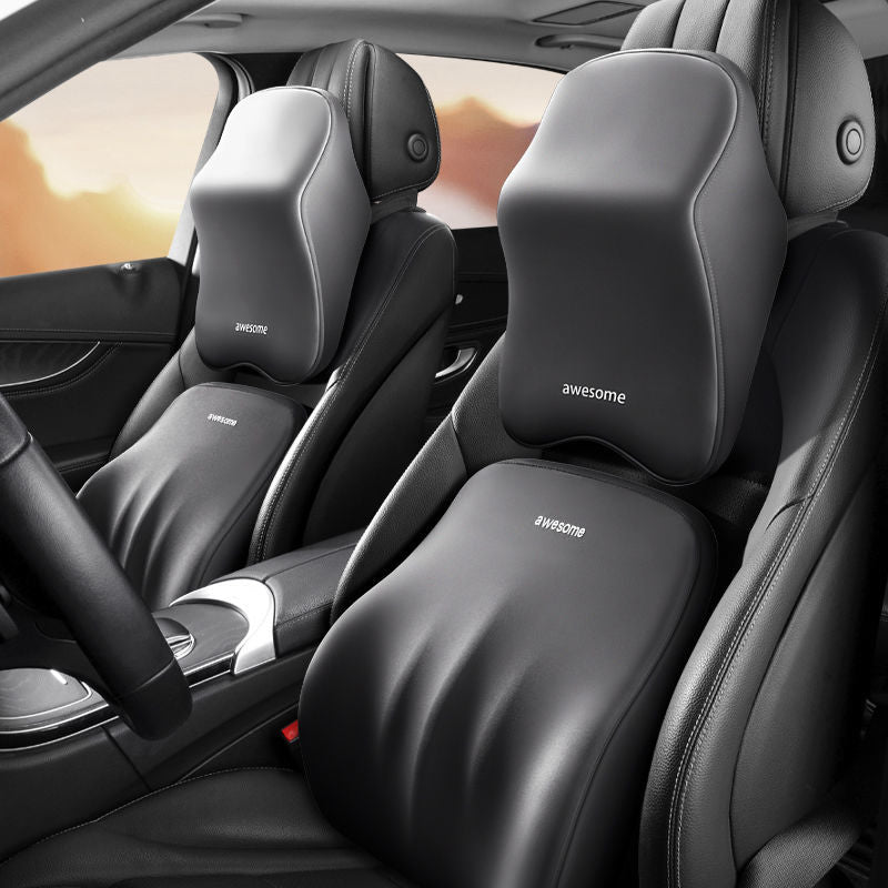 Ergonomic Car Seat Support Cushion for Neck and Back While Driving