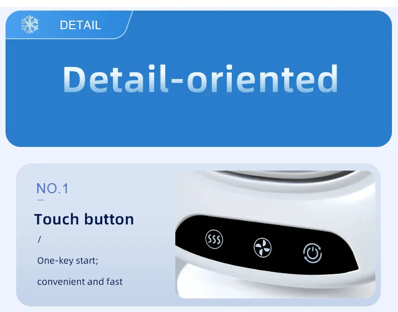 Avtoit | CoolAir Breeze | 3-in-1 Fan & Humidifier | Compact and USB-powered | 7 Color Mood Light