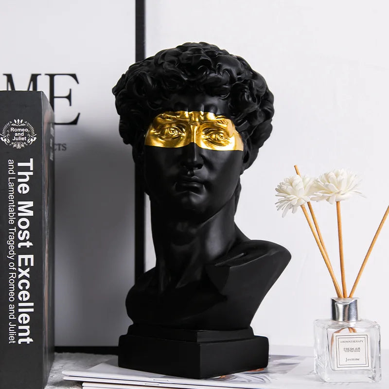 Avtoit | European Home Decor David Head Resin Statues Statues Home Decor Modern Abstract Art Bust Sculpture Art Sketch Practice
