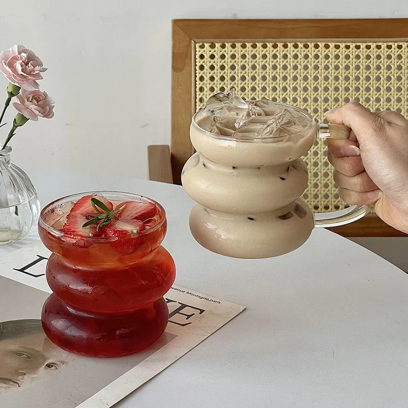 Avtoit | Sleek Glass Irregular Bubble Mug