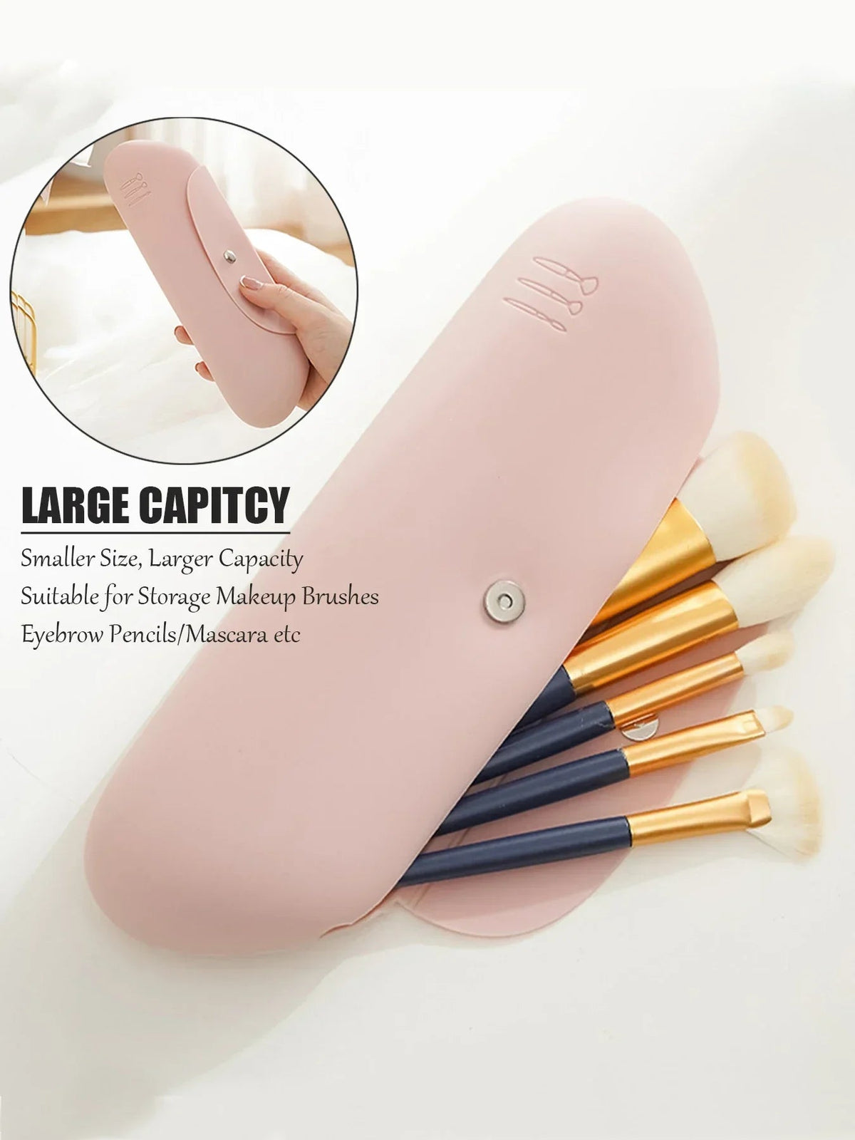 Avtoit | SiliCare Cosmetic Bag | Waterproof & Practical | With Magnetic Closure | Soft Silicone