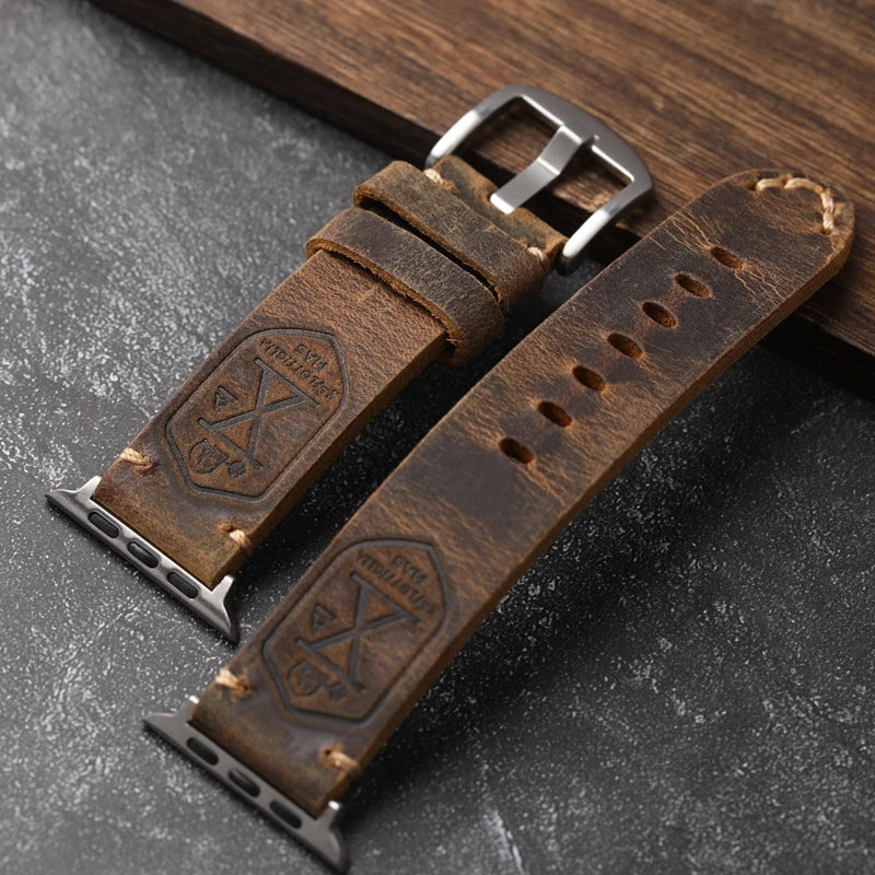 Avtoit | Handcrafted genuine leather cowhide Apple Watch band