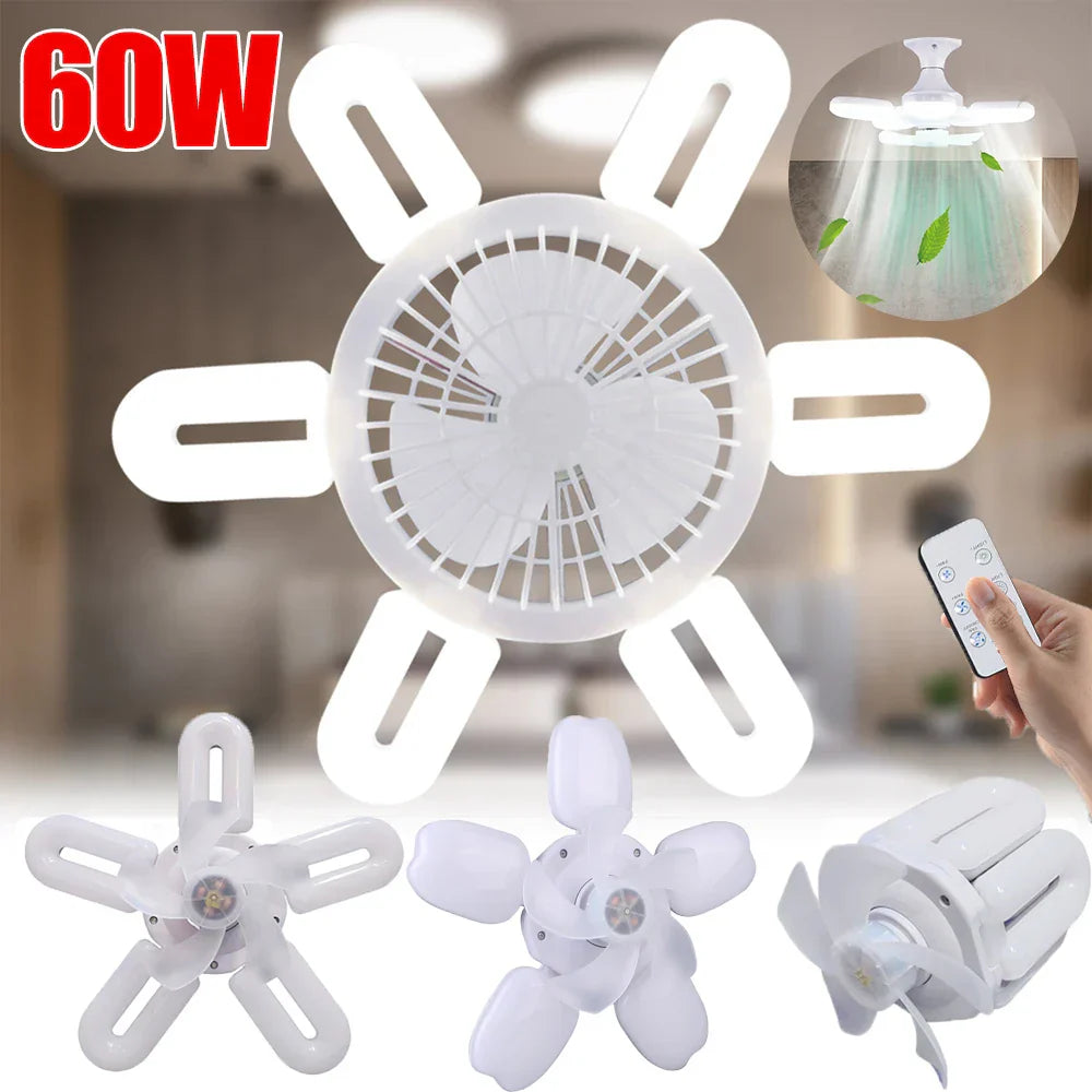 Avtoit | Silent Adjustable Remote Control Ceiling Foldable Fan Lamp