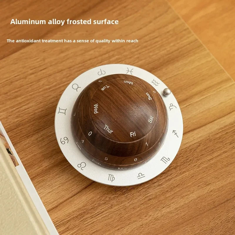 Avtoit | Cosmic Cycle Minimalist Rotating Wooden Calendar