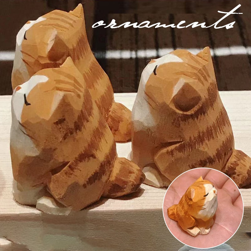 Avtoit | Handmade Wooden Cute Pet Figurines