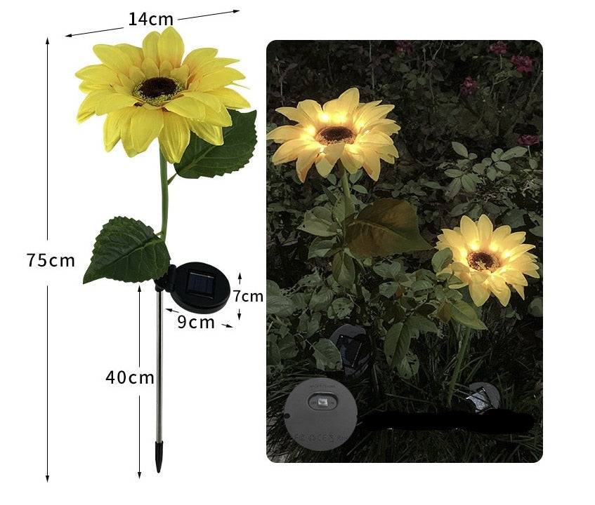 Avtoit | Sunflower Waterproof Solar Led Garden Lights