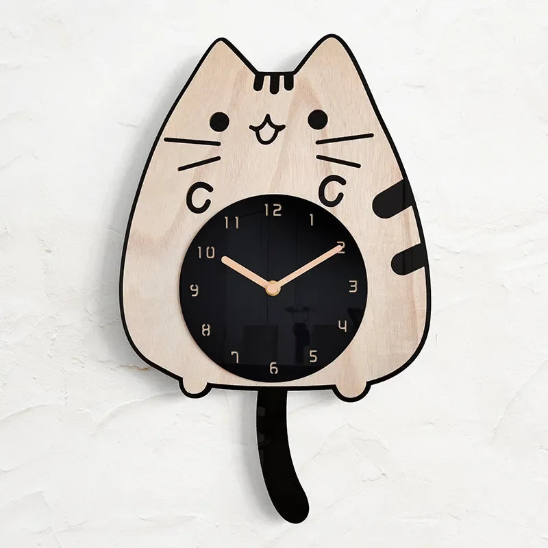 Avtoit | Happy Curious Cat Wall Clock