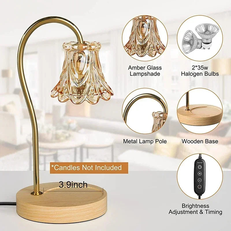 Avtoit | Flower-Shaped Warm Audience Candle Warmer Lamp