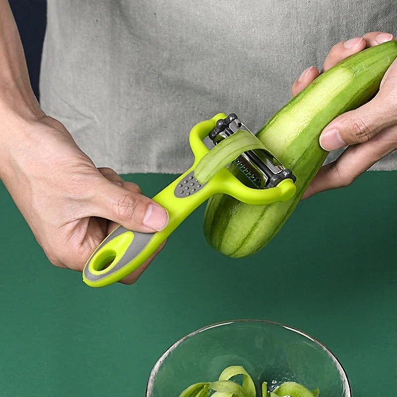 Avtoit | Prepivo 3-in-1 Peeler | Stainless Steel Blade | Compact & Hygienic | Ergonomic Handle