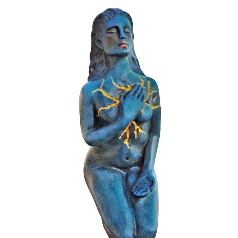 Avtoit | Healing Goddess Sculpture: Resin abstract