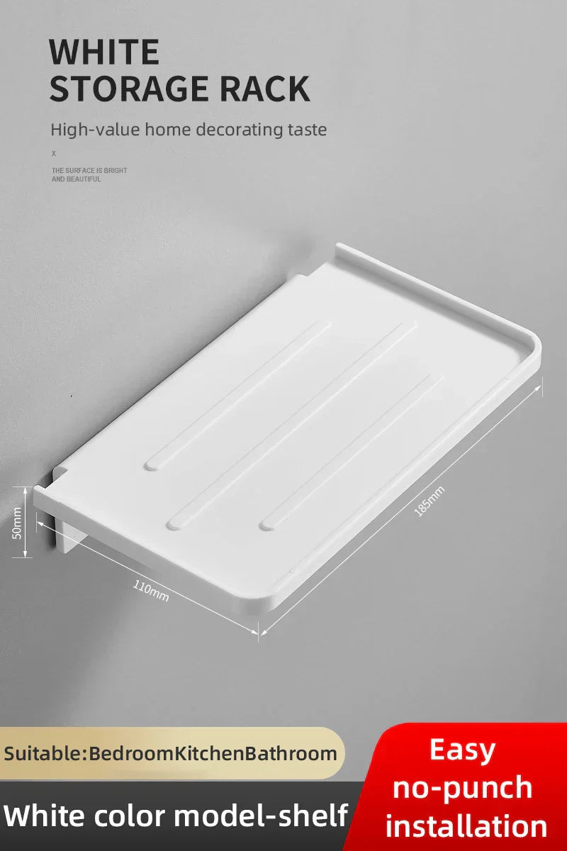 Avtoit | Showeriva Shower Shelf | With Phone Holder | Self-Adhesive | For Bathroom & Shower