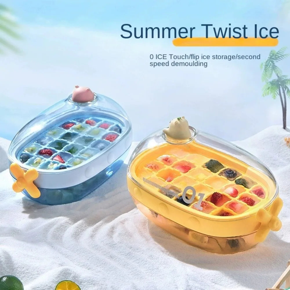 Avtoit | Cute Cartoon Rotating Knob Ice Cube Tray