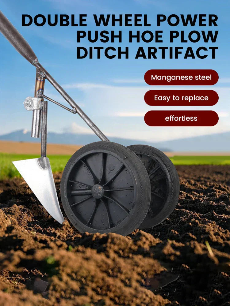 Avtoit | GravoHack Duo Hand Hoe | Forged Manganese Steel | For Weeding & Loosening | Suitable for Wooden Handles